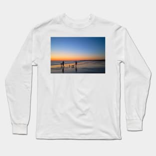 Waiting on the beach for sunrise Long Sleeve T-Shirt